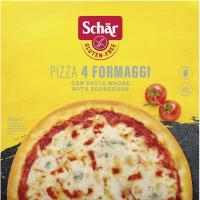Pizza 4 formaggi sin gluten SCHAR, caja 415 g Pizza 4 formaggi sin gluten SCHAR, caja 415 g