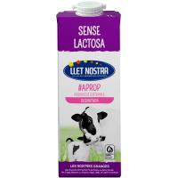 Llet desnatada sense lactosa LLET NOSTRA, brik 1 litre Llet desnatada sense lactosa LLET NOSTRA, brik 1 litre