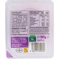 Salchichón extra EROSKI BASIC, pack 4x45 g