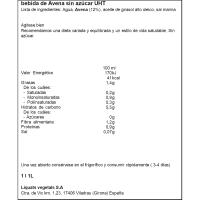 Bebida de avena 0% azúcar YOSOY, brik 1 litro