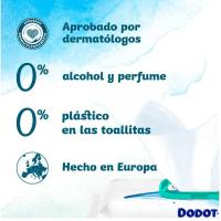 Tovalloleta aqua 0% plastic DODOT, pack 3x48 u