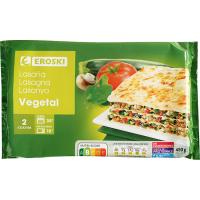 Lasanya vegetal EROSKI, safata 450 g