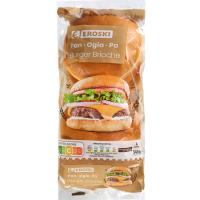 Pa burger brioche EROSKI, 4 u, paquet 340 g Pa burger brioche EROSKI, 4 u, paquet 340 g