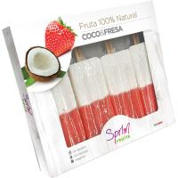 Helado artesanal de frutas coco-fresa SPRIM FRUITS, caja 300 g