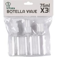 Botella de viatge KITCHEN, pack 3x75 ml