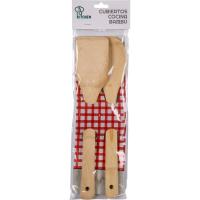 Coberts de bambú: cullera i espàtula KITCHEN, pack 2 u