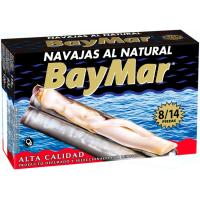 Navajas al natural 8-14 piezas BAYMAR, lata 63 g Navajas al natural 8-14 piezas BAYMAR, lata 63 g