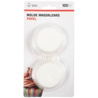 Motlle de paper per a magdalenes MARKET SUPREM, blister 100 u