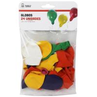 Globus de colors, 100% latex, biodegradables MARKET SUPREM, bossa 24 u