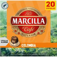 Café Colombia compatible Nespresso MARCILLA, caja 20 uds Café Colombia compatible Nespresso MARCILLA, caja 20 uds