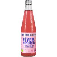 Kombucha de fresa e hibisco VIVER KOMBUCHA, botellín 330 ml Kombucha de fresa e hibisco VIVER KOMBUCHA, botellín 330 ml