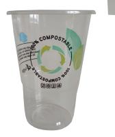 Got transparent d'un sol ús en PLA, 100% compostable, 350 cc BETIK, pack 50 u