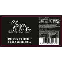 Pebrot del piquillo en tires JOYAS DEL VALLE, flascó 270 g