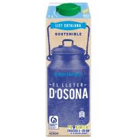 Leche semidesnatada EL LLETER D`OSONA, brik 1l Leche semidesnatada EL LLETER D`OSONA, brik 1l