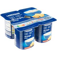 Yogur griego sabor piña EROSKI, pack 4x125 g Yogur griego sabor piña EROSKI, pack 4x125 g