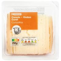 Queso de oveja curado EROSKI, cuña cortada 250 g