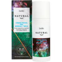 Crema facial piel normal a seca BELLE NATURAL, bote 50 ml Crema facial piel normal a seca BELLE NATURAL, bote 50 ml