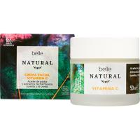 Crema facial de día ligera vitamina C BELLE NATURAL, tarro 50 ml