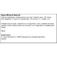Aigua mineral natural sport VILADRAU, ampolla 0,75 cl