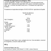 Tomate frito eco PEDRO LUIS, frasco 720 g