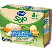 Potet de cassola de lluç a la marinera HERO,pack 2x190 g