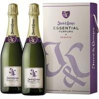 Estuche 2 Cavas JUVE Y CAMPS CINTA PÚRPURA, pack 2x75 cl