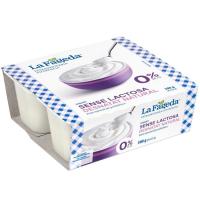 Yogur desnatado sin lactosa LA FAGEDA, pack 4x125 g Yogur desnatado sin lactosa LA FAGEDA, pack 4x125 g