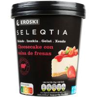 Gelat cheesecake amb salsa de maduixa SELEQTIA, terrina 390 g Gelat cheesecake amb salsa de maduixa SELEQTIA, terrina 390 g