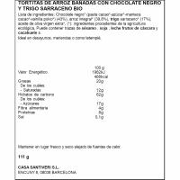 Coca arròs i sarraí bio SANTIVERI, 3 u. 112 g