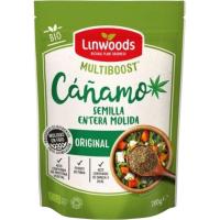 Semillas molidas de cáñamo bio LINWOODS, bolsa 200 g Semillas molidas de cáñamo bio LINWOODS, bolsa 200 g