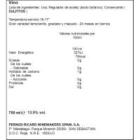 Vino Tinto Gran Reserva Rioja CAMPO VIEJO, botella 75 cl