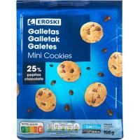 Mini cookies EROSKI, bossa 150 g