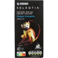 Café molido Colombia EROSKI SELEQTIA, caja 250 g Café molido Colombia EROSKI SELEQTIA, caja 250 g