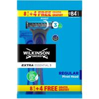 Maquinilla deshechable WILKINSON EXTRA 3, pack 8+4 uds