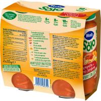 Tarrito trozos de espaguetis, carne y verdura HERO, pack 2x235 g