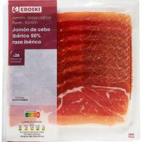 Pernil d'enceball ibèric 50% raça ibèrica EROSKI, sobre 100 g Pernil d'enceball ibèric 50% raça ibèrica EROSKI, sobre 100 g