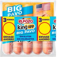 Salsitxes big de pit d`indiot EL POZO, pack 3x200 g