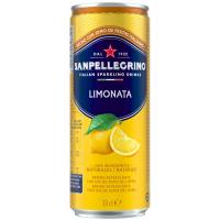 Agua limón con gas SAN PELLEGRINO, lata 33 cl Agua limón con gas SAN PELLEGRINO, lata 33 cl