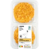 Hamburguesa de pollo crispy EROSKI, bandeja 240 g Hamburguesa de pollo crispy EROSKI, bandeja 240 g