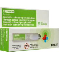 Emulsión postpicaduras con aloe vera EROSKI, roll on 10 ml