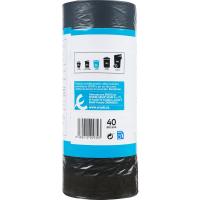 Bolsa de basura con cierre 30 l. EROSKI, paquete 40 uds