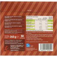 Càpsules cafè espresso intens EROSKI, 50 u