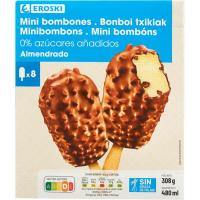 Mini bombón almendrado EROSKI, pack 8x60 ml