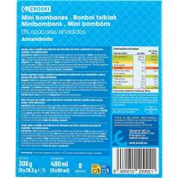 Mini bombón almendrado EROSKI, pack 8x60 ml