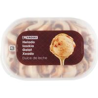 Helado de dulce de leche EROSKI, tarrina 900 ml