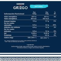 Iogurt grec natural DANONE, pack 4x110 g