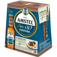 Cerveza Oro 0,0 AMSTEL pack 6, botellas 25 cl Cerveza Oro 0,0 AMSTEL pack 6, botellas 25 cl