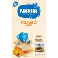 Papilla 8 cereales con miel NESTLÉ, caja 475 g Papilla 8 cereales con miel NESTLÉ, caja 475 g