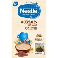 Papilla 8 cereales con cacao NESTLÉ, caja 475 g Papilla 8 cereales con cacao NESTLÉ, caja 475 g