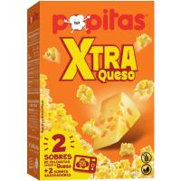 Crispetes xtra sabor formatge POPITAS, pack 2x80 g Crispetes xtra sabor formatge POPITAS, pack 2x80 g